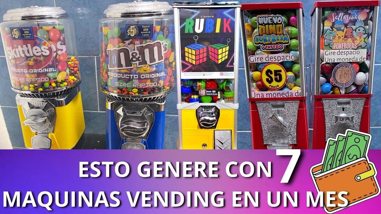 Esto VENDI con 7 maquinas vending en UN MES | Otra opcion para que TU puedas emprender