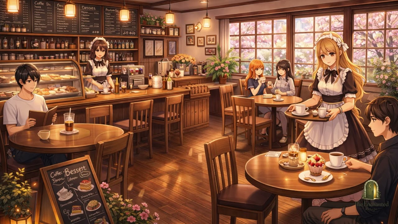 Cozy Japanese Café ☕🍰 | Relaxing Café Ambience & Soft Music (20 Minutes) #japanesevibes #ambience