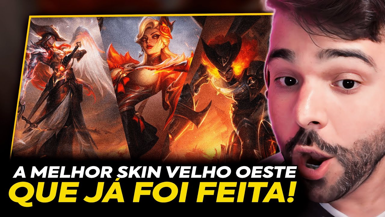 TEM ATÉ EASTER EGG do YONE! as NOVAS SKINS HIGH NOON (VELHO OESTE) CHEGARAM MINERVA REAGE e COMENTA