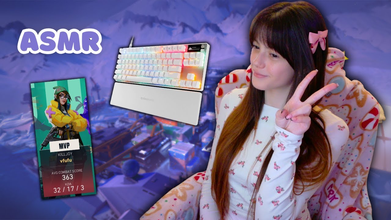 ASMR | VALORANT Gameplay W/ Whispering & Keyboard Sounds! (#16) ☁️💜