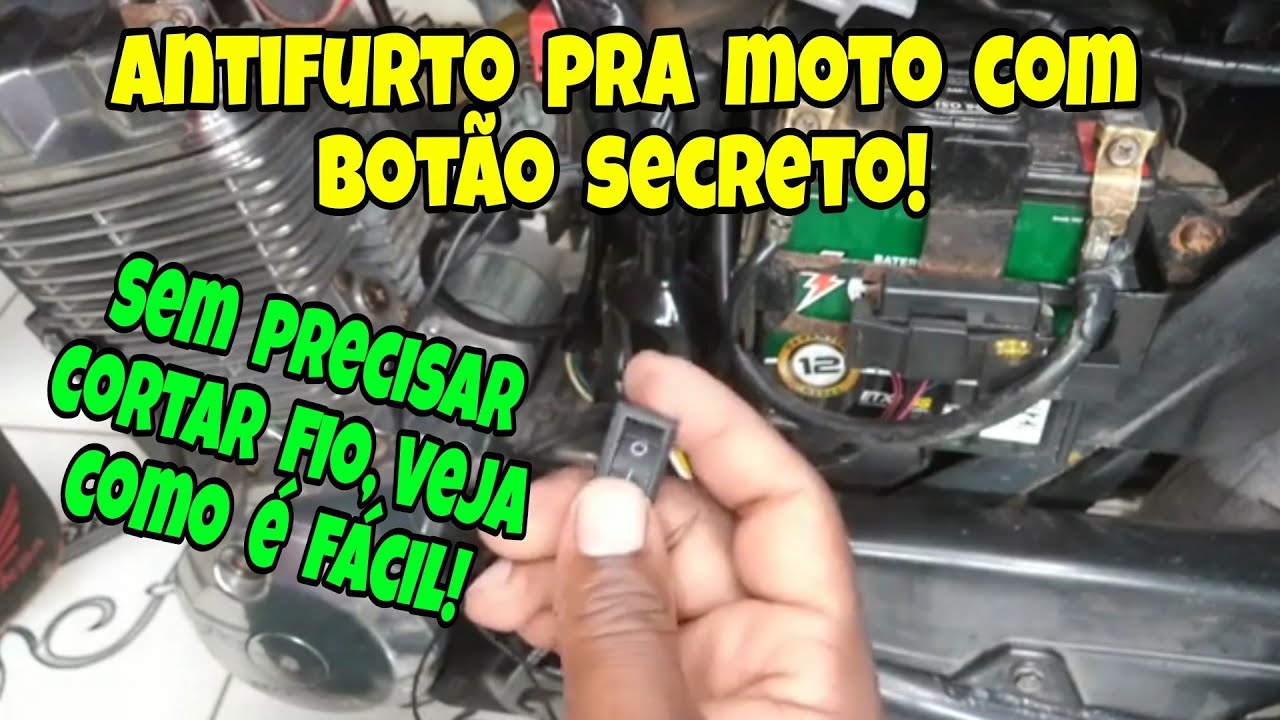 Como Colocar Antifurto em Qualquer Moto Sem Cortar Fio!