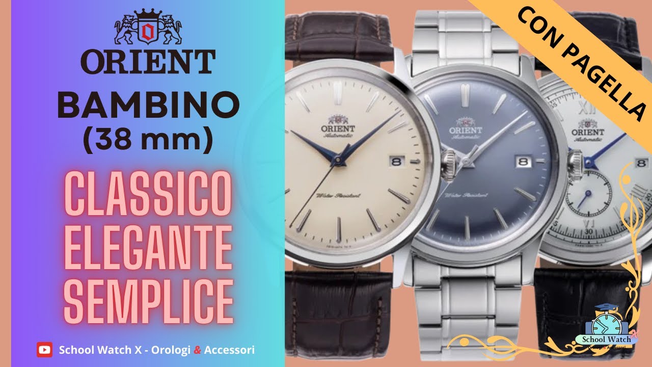 Orient Bambino 38mm leggenda di eleganza e semplicità