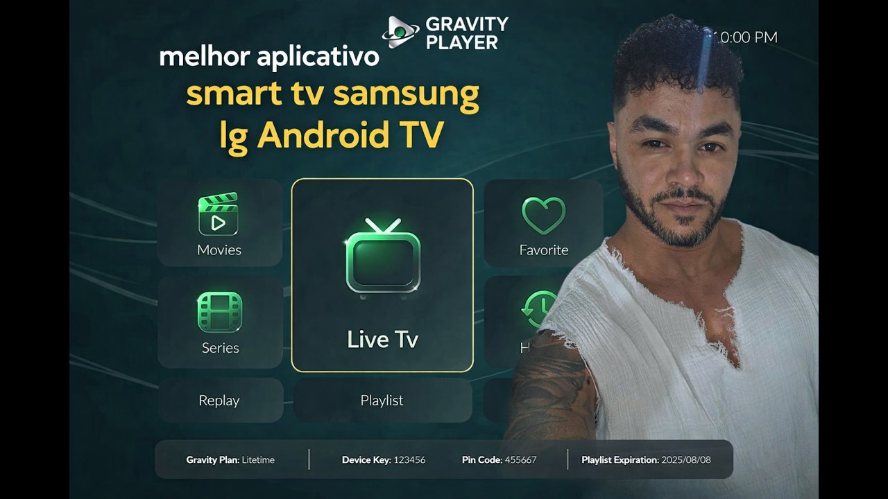How to download, install, and configure the Gravity Player app on Samsung LG Roku TV.