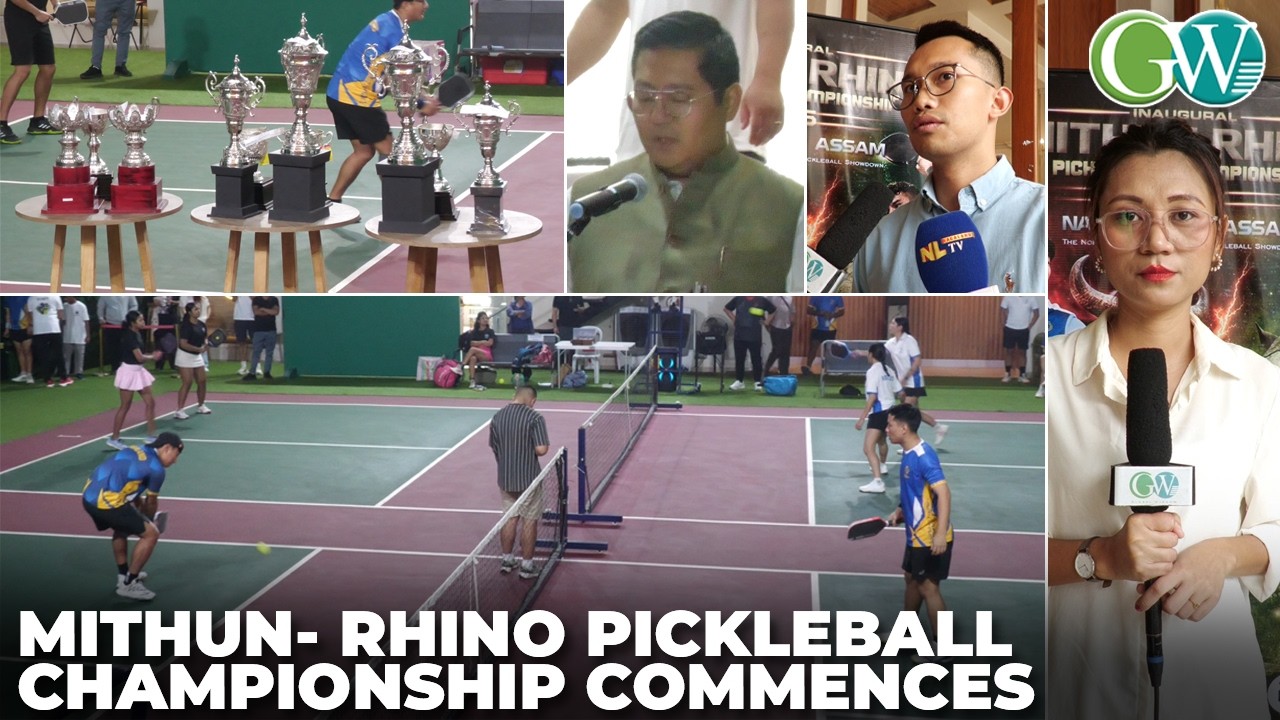 NAGALAND’S 1st EVER INTERSTATE PICKLEBALL COMPETITION: MITHUN- RHINO PICKLEBALL C’SHIP COMMENCES