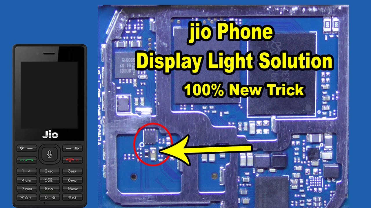 jio Phone display light solution - New Methad - f220b display light problem By Mobile Technical Guru