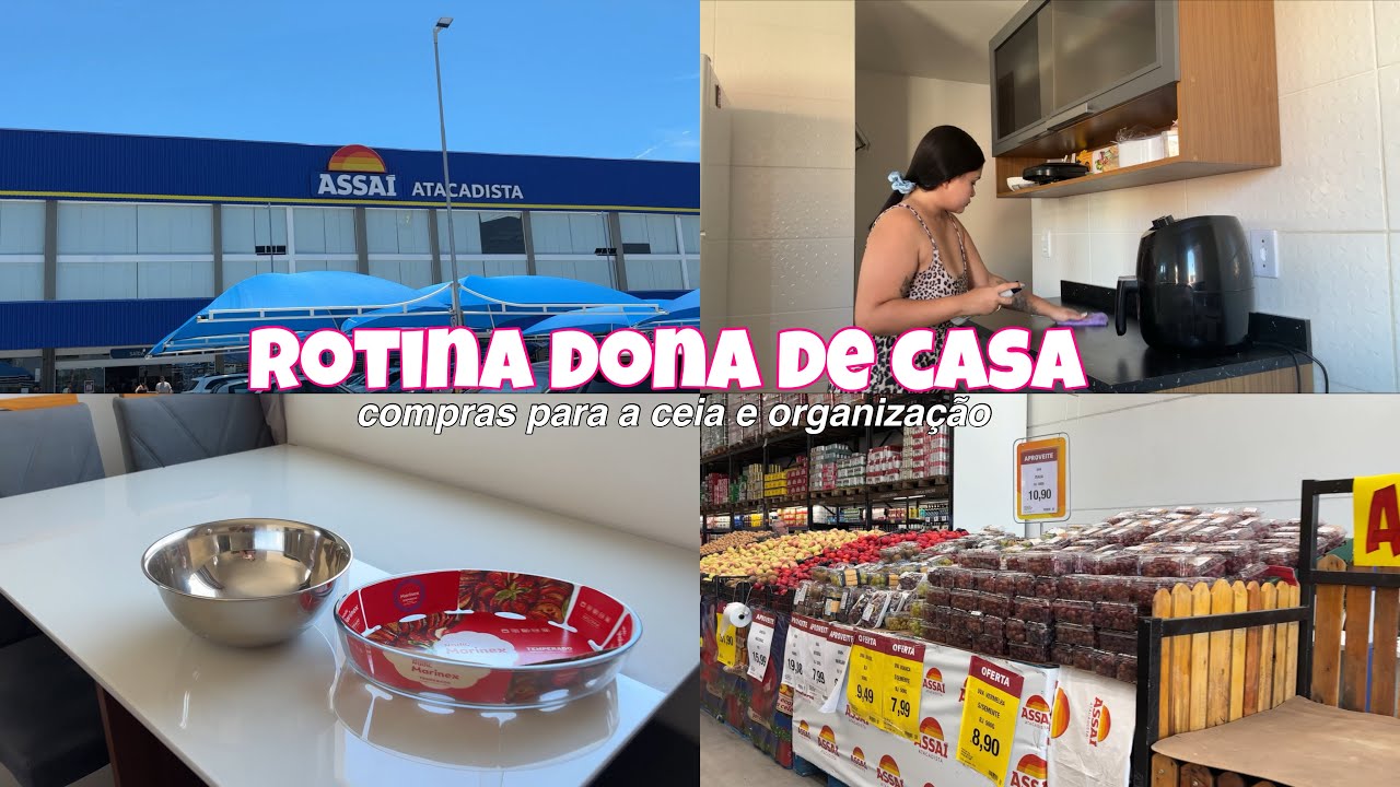 ROTINA DE DONA DE CASA 🤍💕 compras para a ceia de natal, organização na cozinha