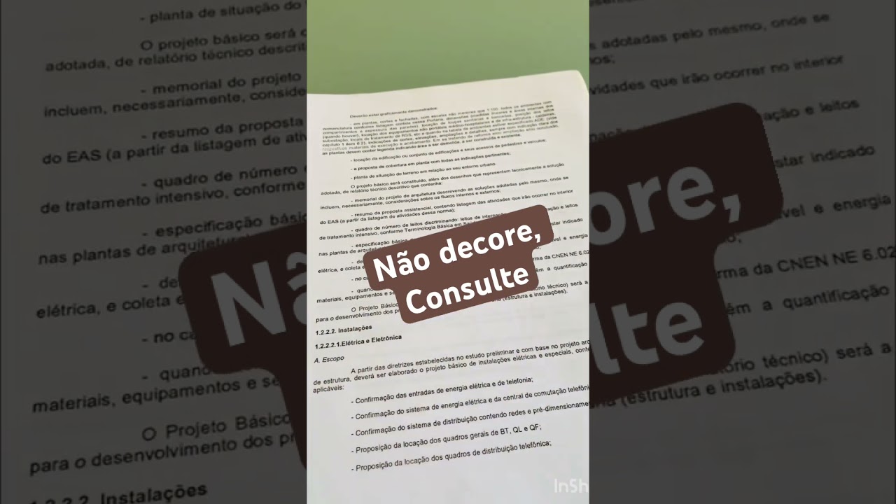 ArqEngHospitalar n&atilde;o precisa decorar a RDC 50, consulte quando precisar.