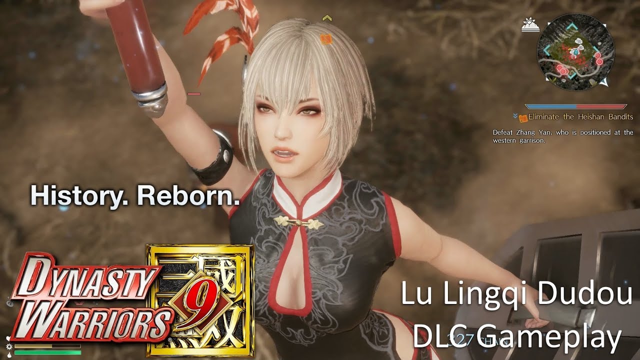 Dynasty Warriors 9 - Lu Lingqi Dudou DLC Costume Gameplay (Hard Difficulty)