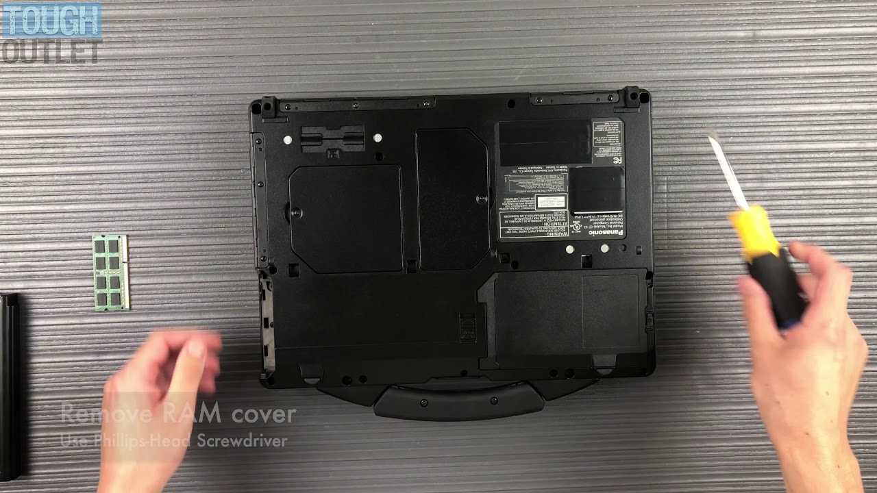 Panasonic Toughbook CF-53: How to install RAM