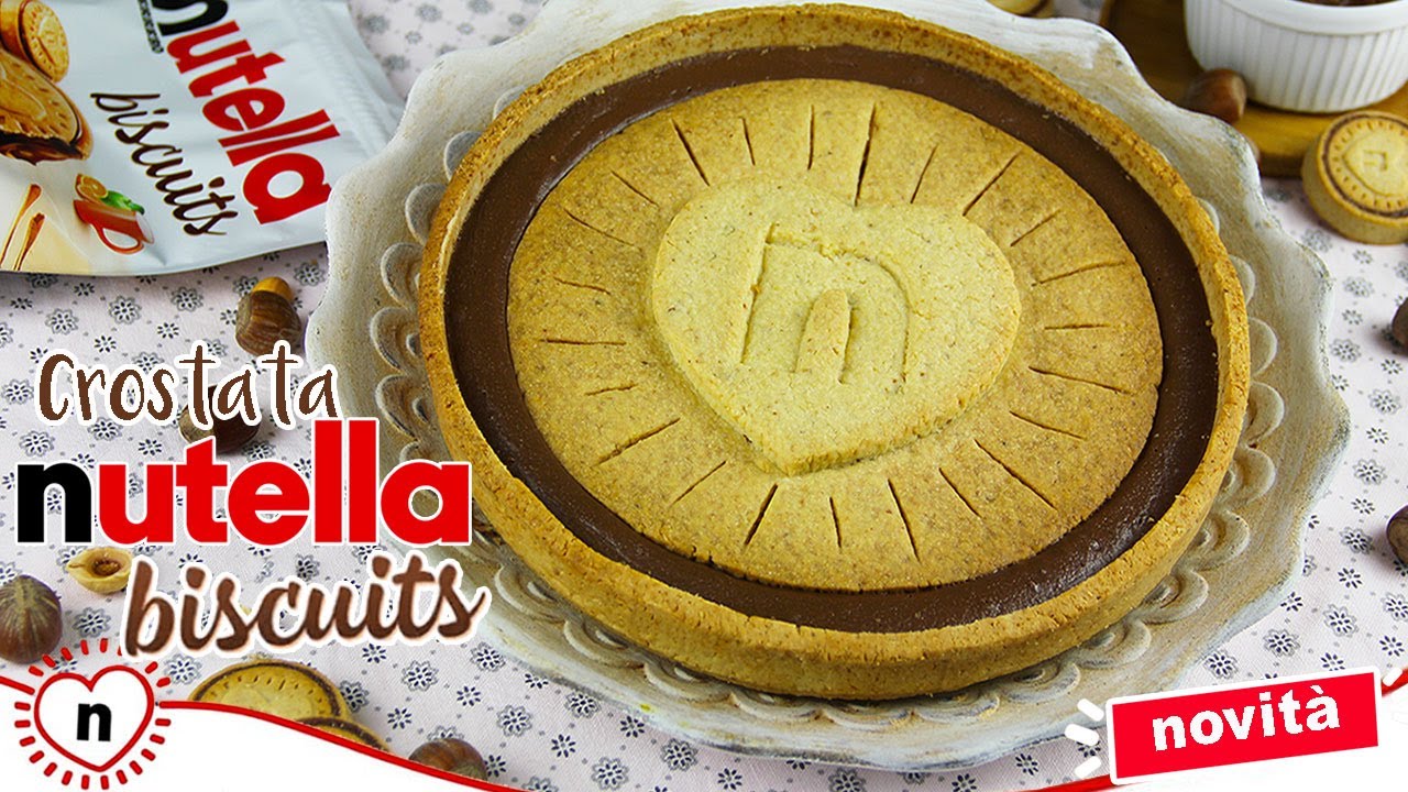CROSTATA NUTELLA BISCUITS 😍| NUTELLA BISCUITS GIGANTE! 🍪🌰| DELIZIEePASTICCi di Marzia