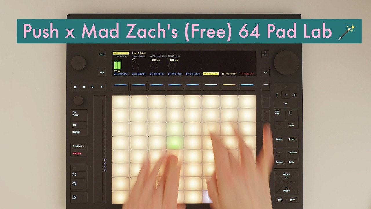 Ableton Push vs 64 Pad Lab (a free pack you should try)