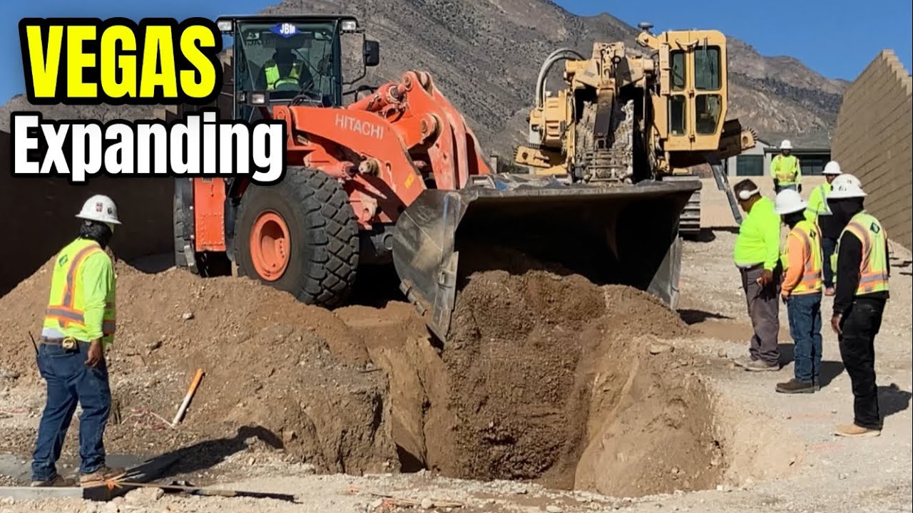 Преображение пустыни Лас-Вегаса | Масштабная строительная техника!