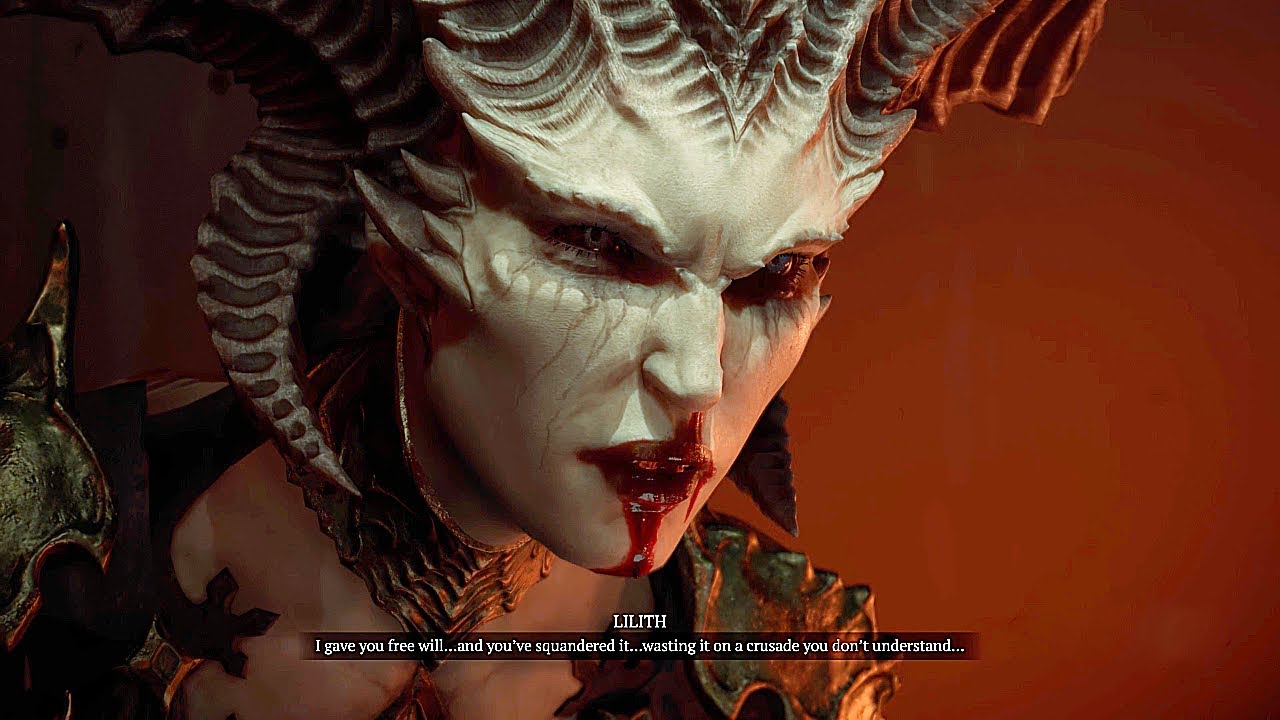 DIABLO 4 Lilith Death Cinematic 4K