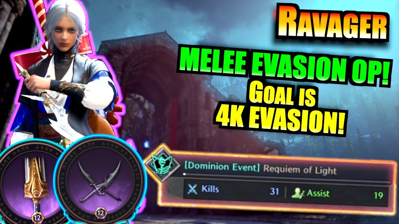 Progress to 4k Melee Evasion for Ravager! | PvP Dominion Play by Play