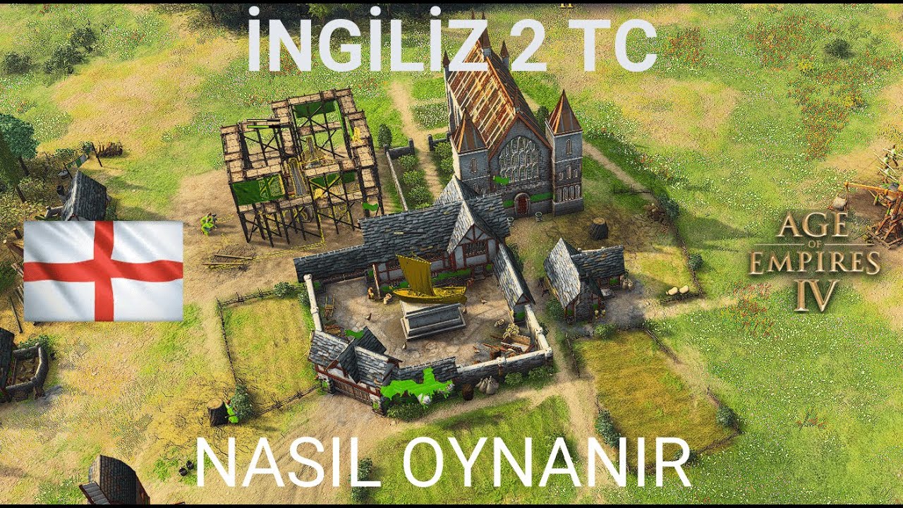 Age of Empires 4 Öğretici, 1vs1 Arabia | İngiliz vs İngiliz | (İngiliz Öğretici)