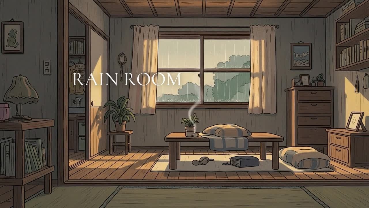 Rain Room — Window Rain Sounds for Deep Sleep | 1 Hour