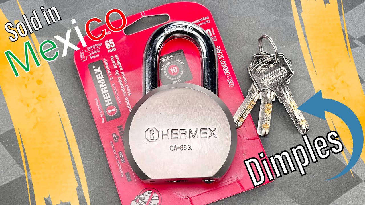 [1596] Hermex&rsquo;s Dimple-Core Round Body Padlock (CA-65Q)