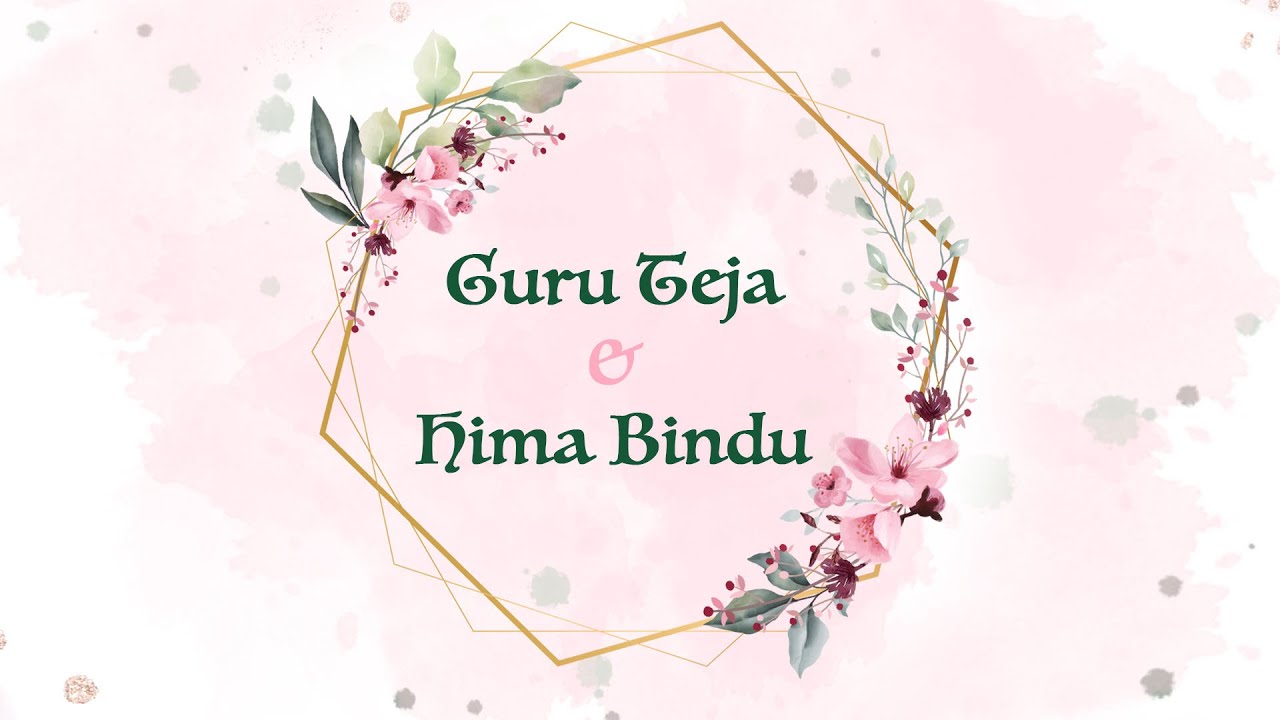 Guru Teja & Hima Bindu Pre-Reception Live Starts on Feb 17th 7:00 pm IST