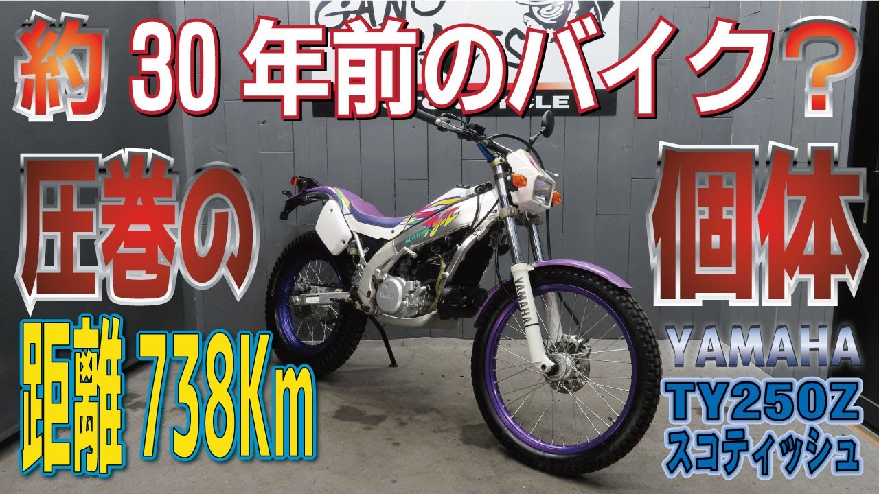 【極上激レア】ヤマハTY250Zスコティッシュ！奇跡的な保管状況にビックリしますよ！販売車両紹介！トライアル車！