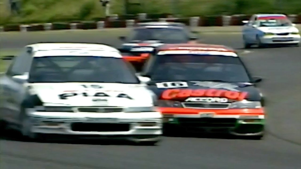 1996 JTCC Rd.5 ”黒澤琢弥 PIAA ACCORD (車載カメラ) がポールポジション。 ホールショットの服部尚貴、更には中子修とのバトルでソフトコンパウンドのタイヤにダメージが...