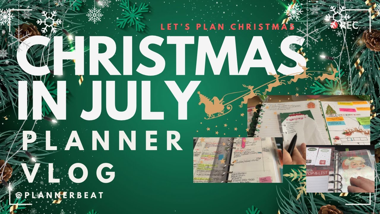 Christmas in July Plan With Me | Christmas Planner Vlog | Filofax Christmas 2024