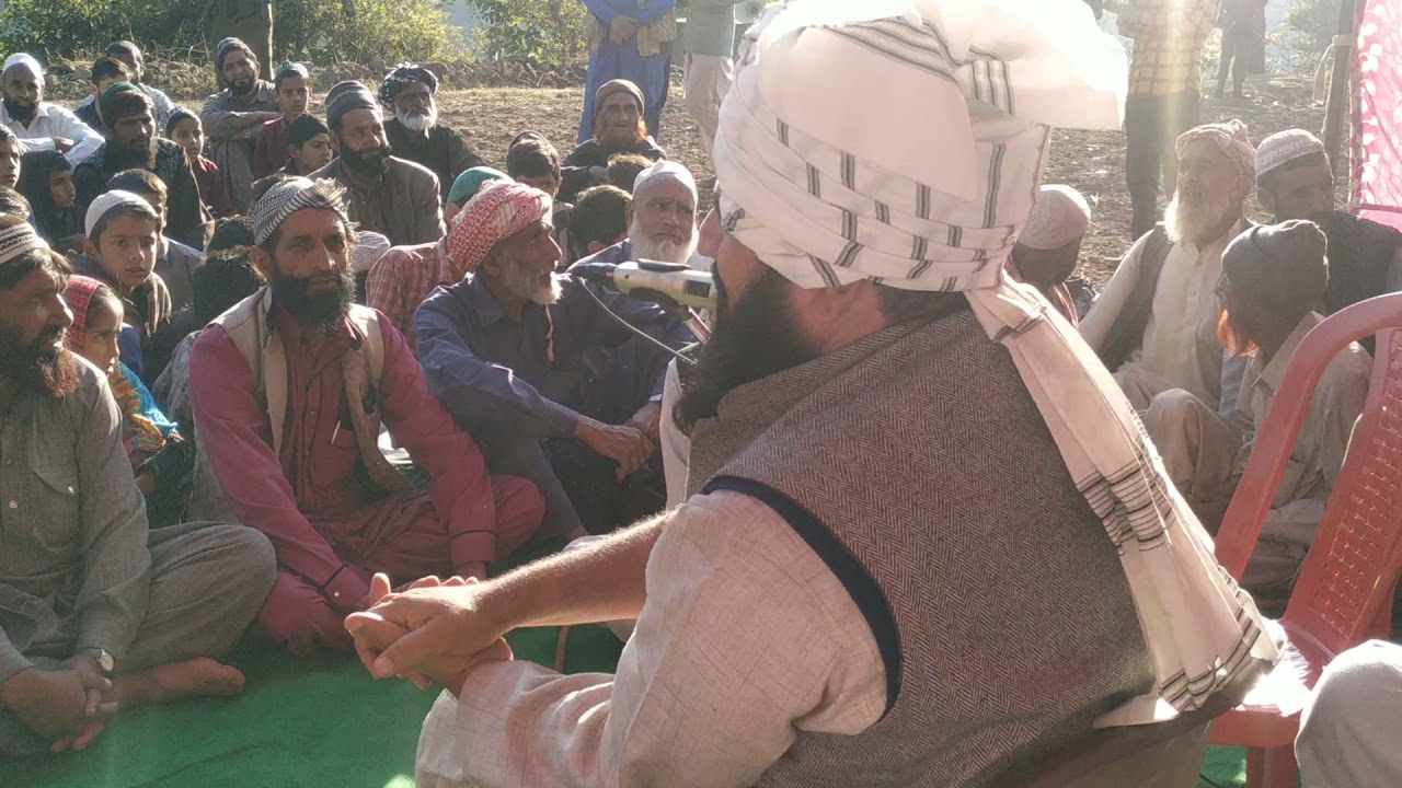At Chamba Mandi kalakote Ghouns ul wara conference speech by molana Farooq rajouri