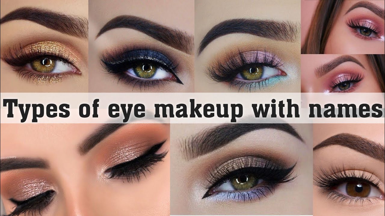 Types of eye makeup with names||THE TRENDY GIRL