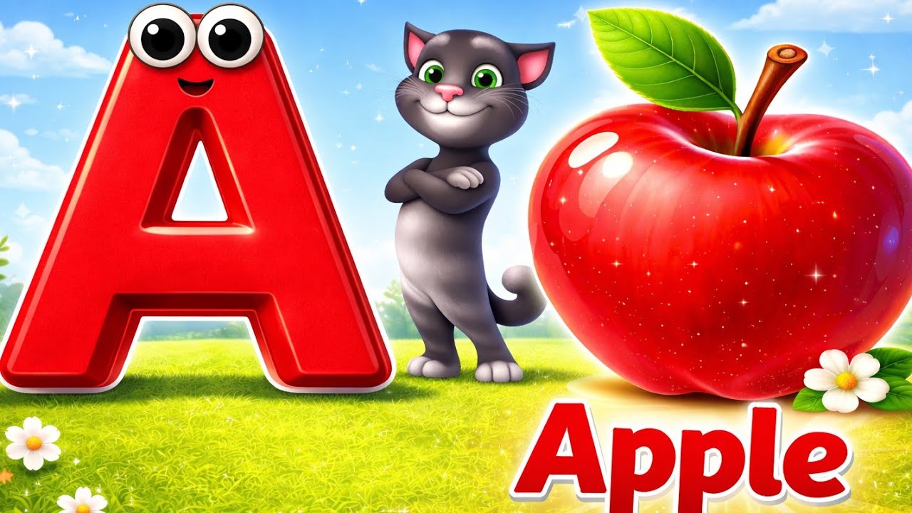A for Apple | Abc song| phonics song| nursery rhymes| @BABYFUN-rhymes-tales  #abcrheyms #abcdsong 