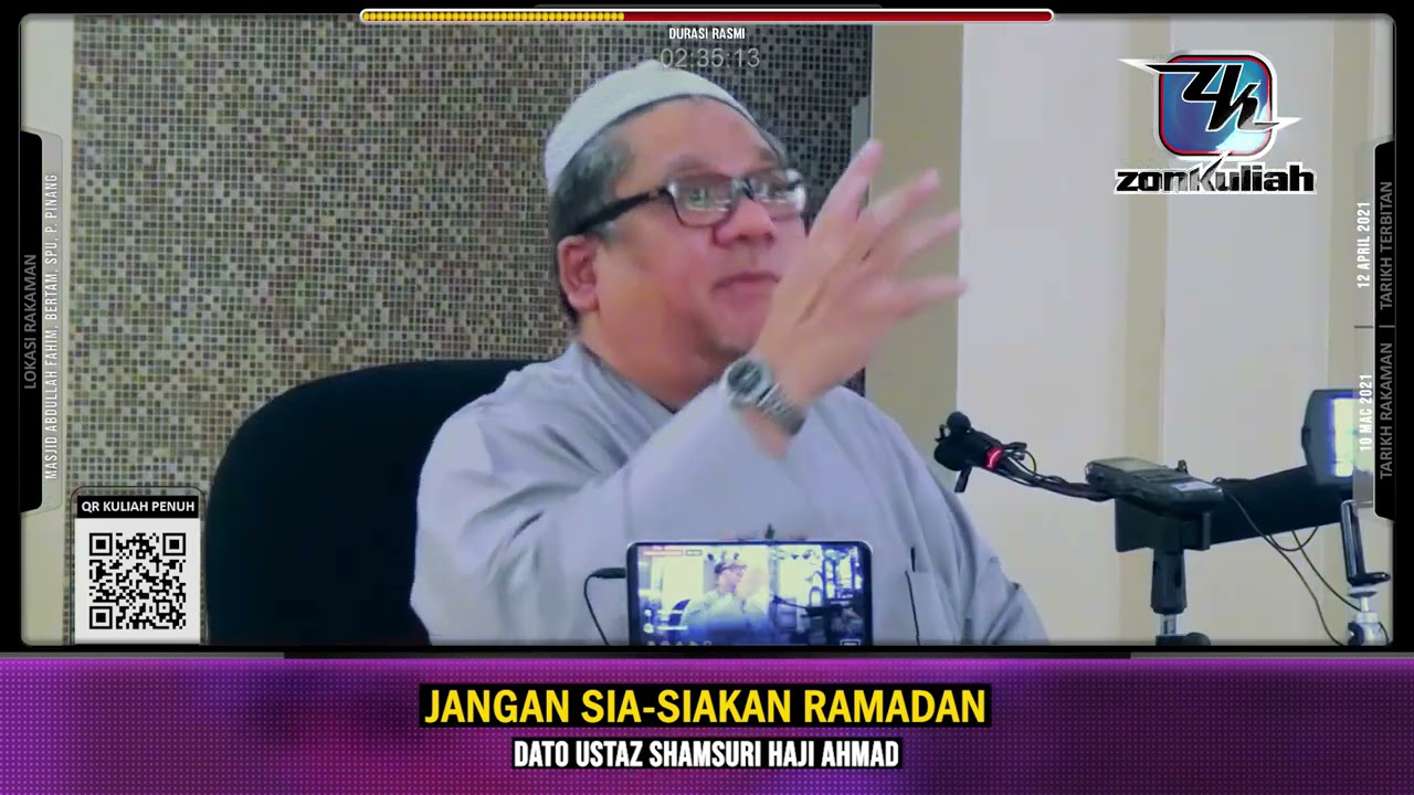 TAZKIRAH : Jangan Sia-siakan Ramadan | Jangan Tak Sahur - Ustaz Shamsuri Ahmad
