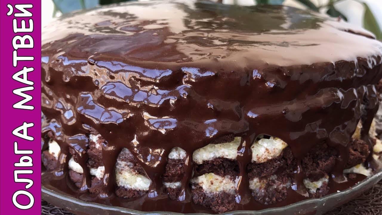 Домашний Шоколадный Торт с Лимонным Кремом | Chocolate Cake with Lemon Cream