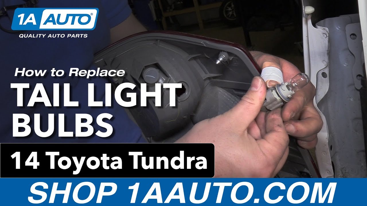 How to Replace Tail Light Bulbs 14-19 Toyota Tundra