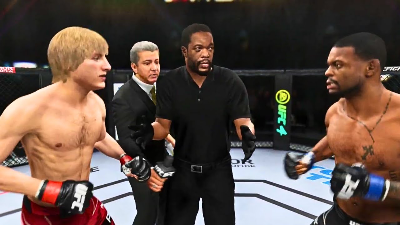 Paddy Pimblett vs Michael Johnson FULL FIGHT | UFC 4 AI Simulation Gameplay (CPU vs CPU)