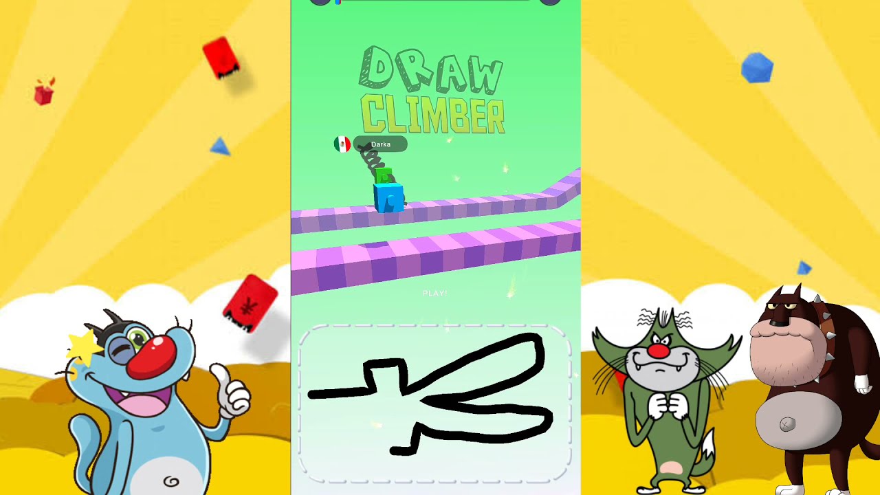 NOOB vs PRO vs HACKER | In Draw Climber | With Oggy And Jack | Rock Indian Gamer |