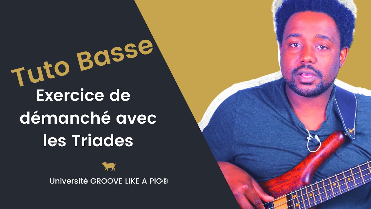 Cours de basse d&eacute;butant ✅ Les Triades &Agrave; La Basse 🎸 Exercice Facile // UGLAP&reg; Johann Berby