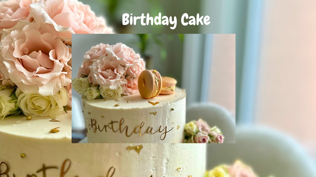 Birthday Cake Decorating Ideas | Fresh Flowers | #cakedecorating