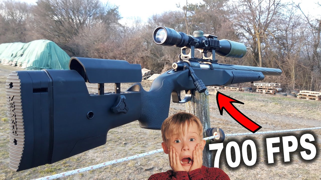 STRONGEST Airsoft Sniper RIFLE  VS Gas Bottle 💥