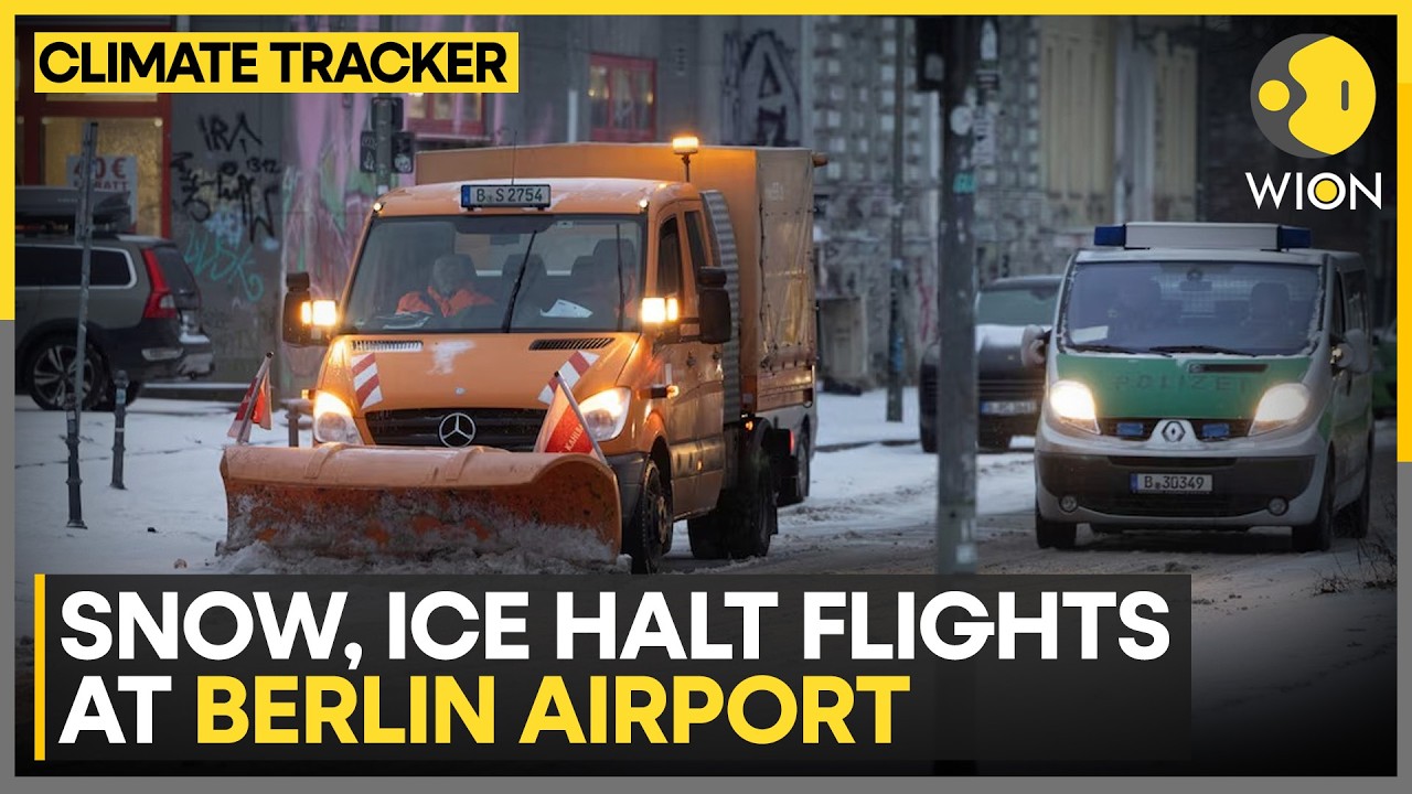 Berlin: Brak start&oacute;w z powodu zamarzania deszczu i oblodzenia pas&oacute;w startowych | WION Climate Tracker