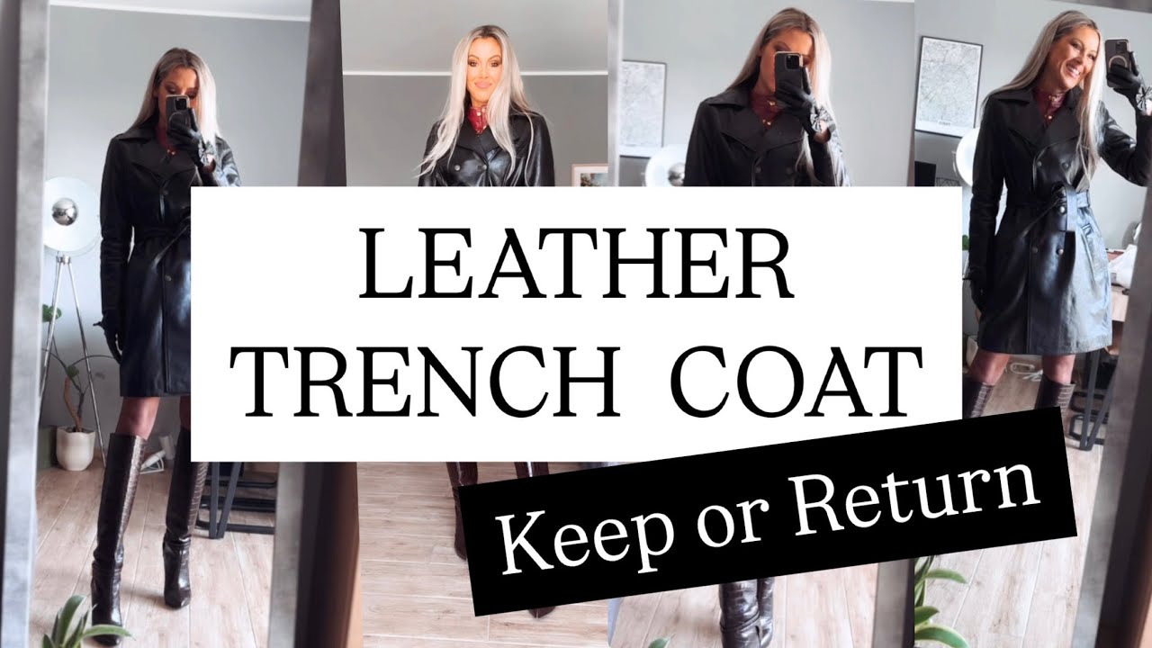 Leather Trench Coat - Wittchen | Keep or Return