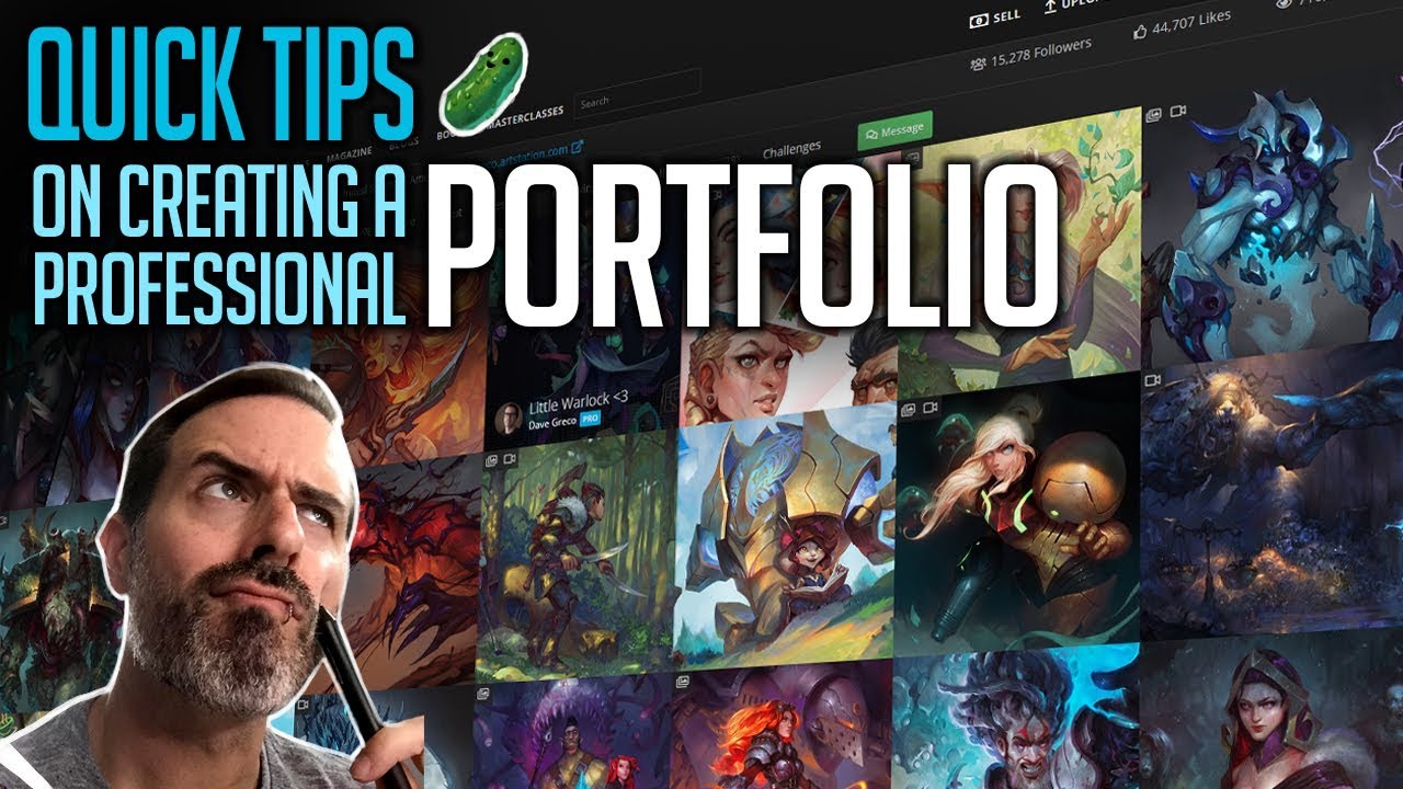 Quick TIps | Creating a professional Portfolio for Illustration and Concept Art