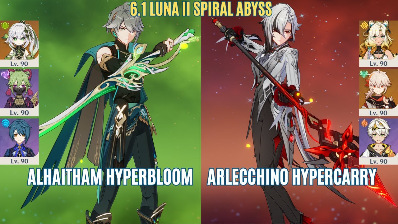 Alhaitham Hyperbloom & Arlecchino Hypercarry | NEW Spiral Abyss 6.1 Genshin Impact