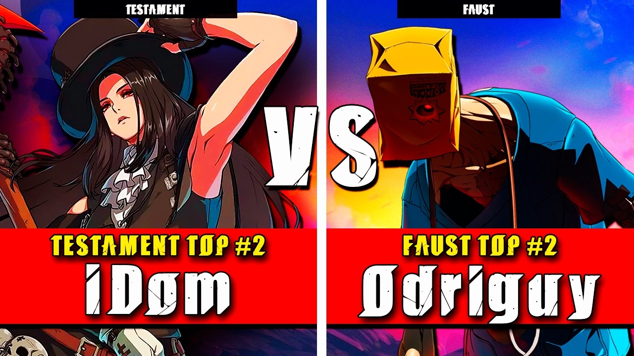GGST | iDom (Testament) VS Odriguy (Faust) | Guilty Gear Strive High level gameplay