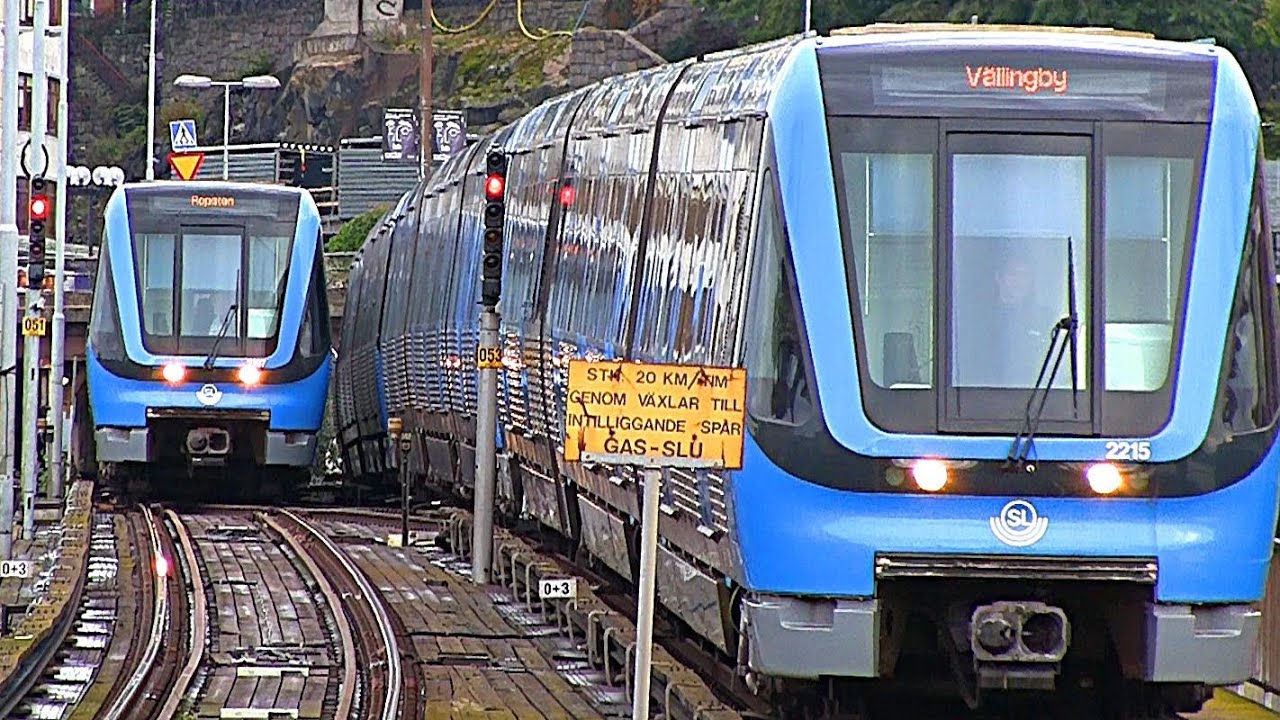 Tunnelbanetåg C20 och C20f i Stockholm T-banetåg