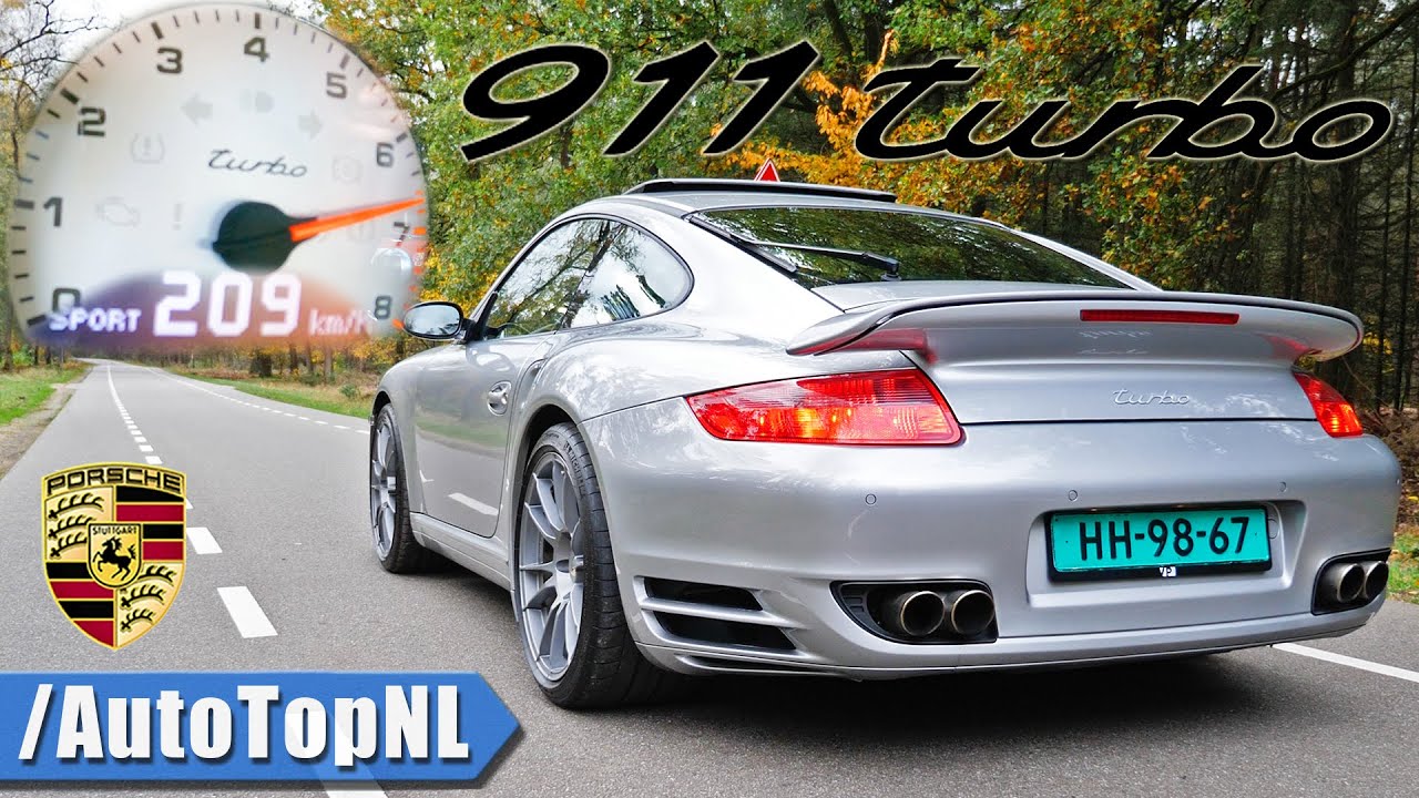 PORSCHE 997 TURBO *MANUAL* 0-100 100-200 & EXHAUST SOUND by AutoTopNL