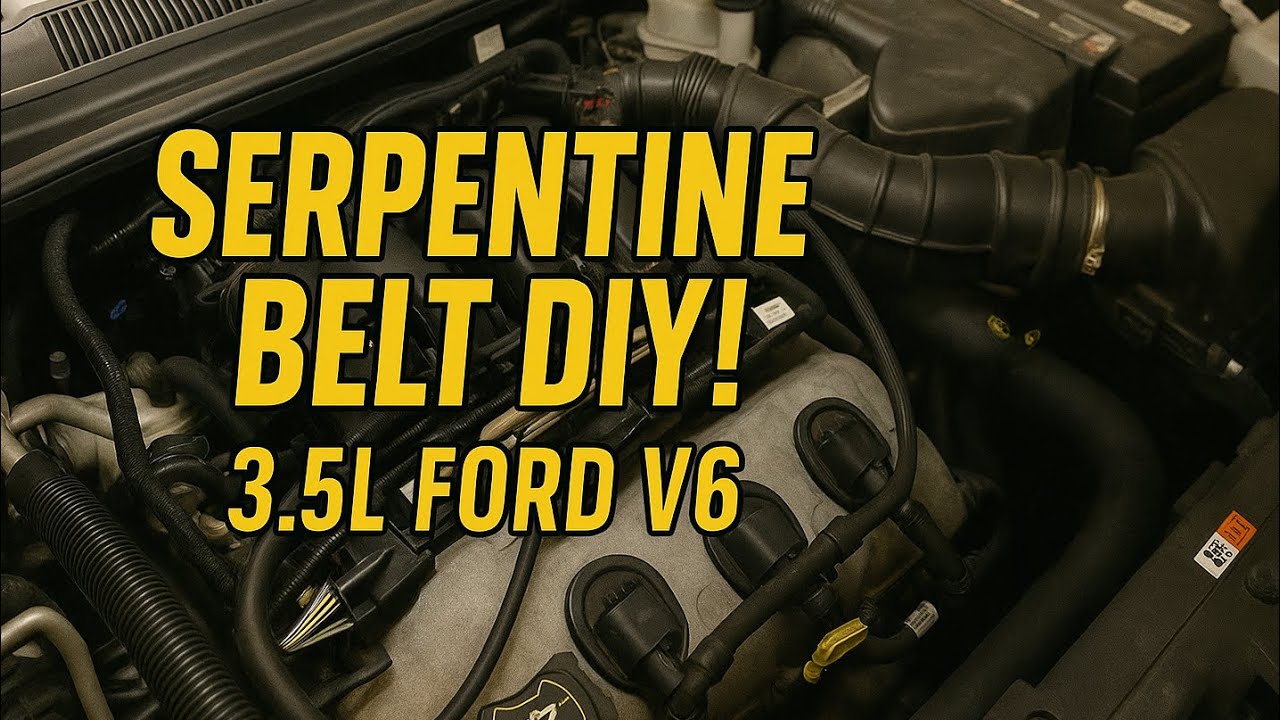 How to Replace Serpentine Belt on 3.5L Ford V6