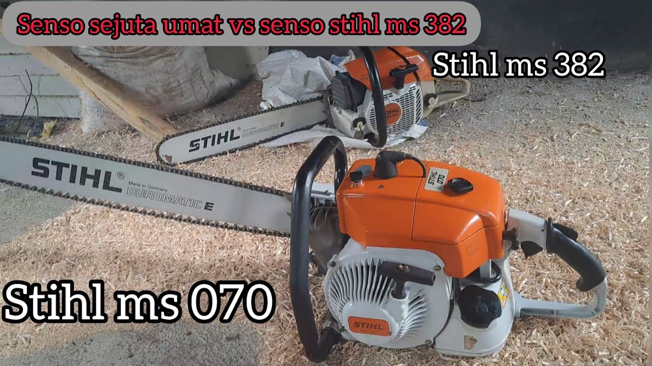 gergaji mesin stihl 070 melawan gergaji mesin stihl 382.
