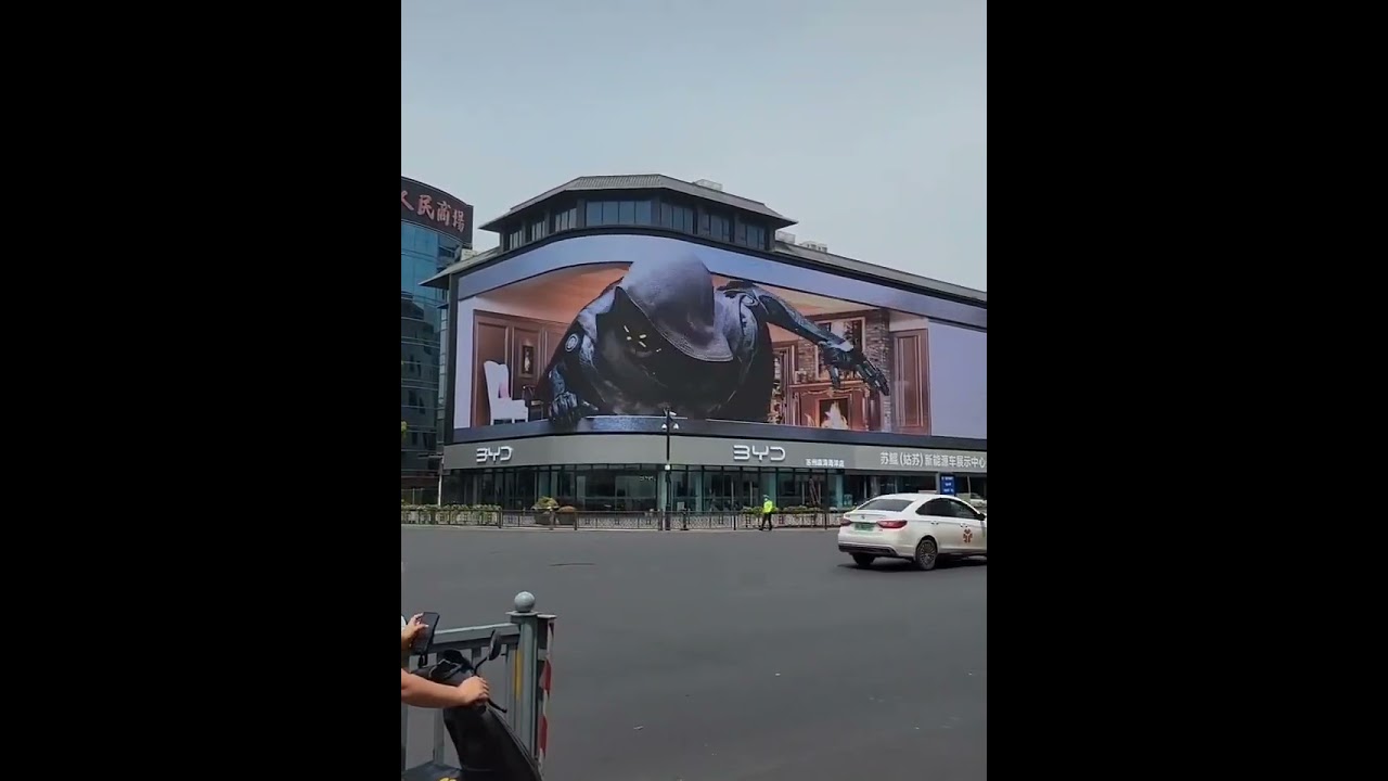 3D screen in china 😯 #china #screen #ledscreen #3d #3dscreen