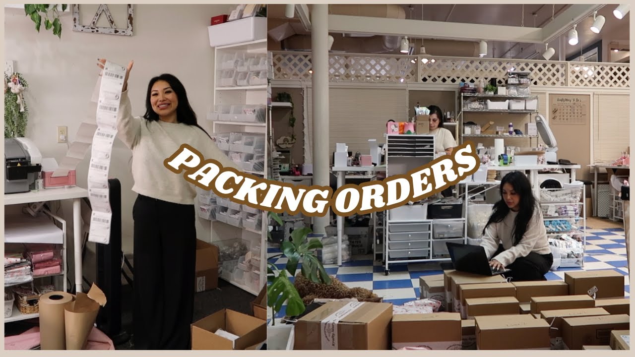 BUSINESS VLOG #14 I SMALL BUSINESS OWNER I SMALL BUSINESS PACKING TIPS & TRICKS