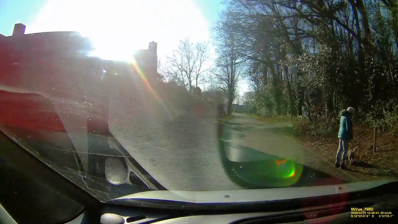 Dashcam Borger Hunebedmuseum verlaten