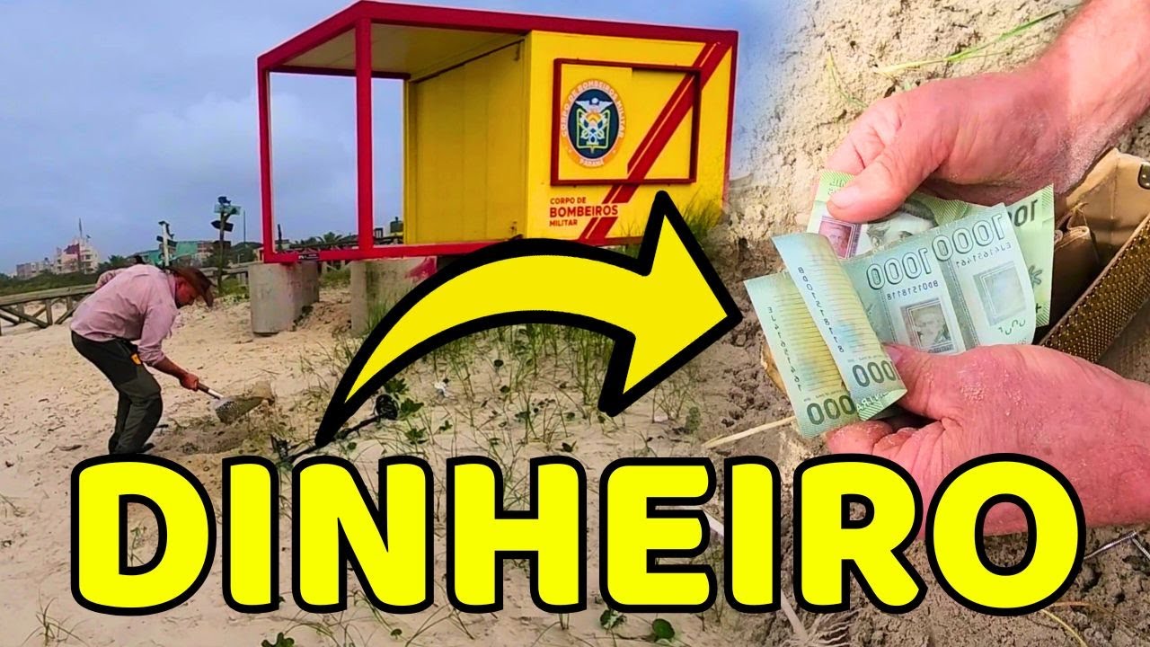 Em BUSCA do TESOURO PERDIDO na praia