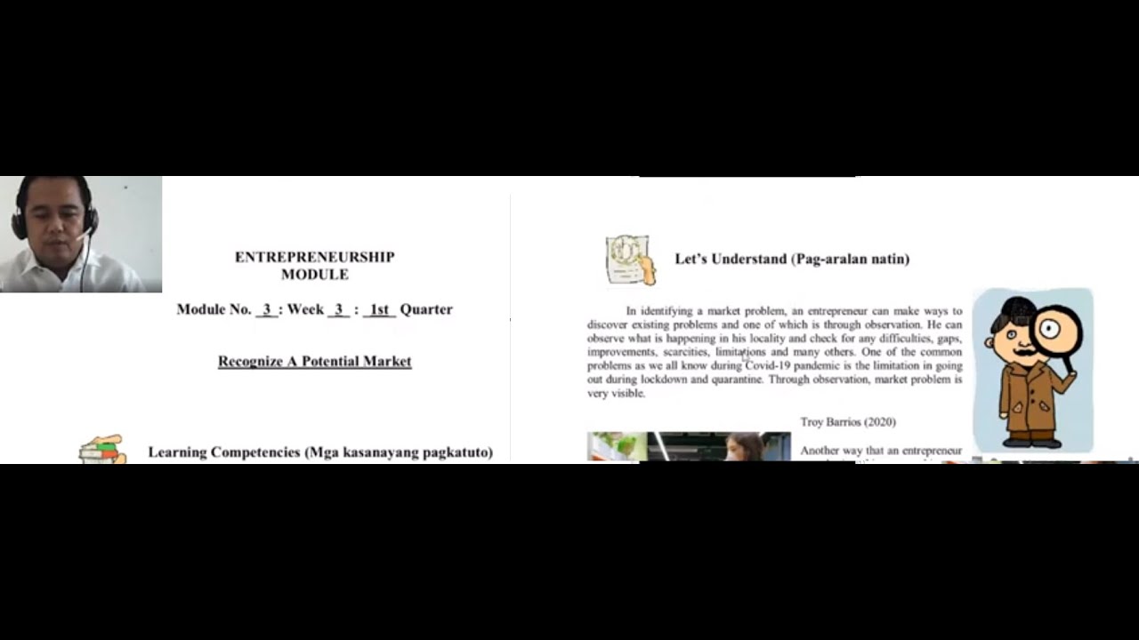 Entrepreneurship Recognize a Potential Market